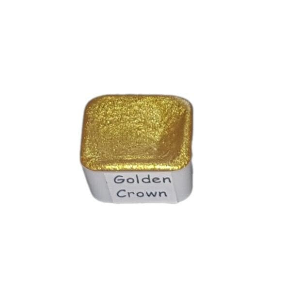 Golden Crown *Golden Series* Handmade Gold Chrome Watercolour Paint - Metallic Glitter Shimmer