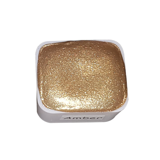 Amber *Gemstone Series* Handmade Chrome Watercolour Paint - Metallic Glitter Holo Shimmer