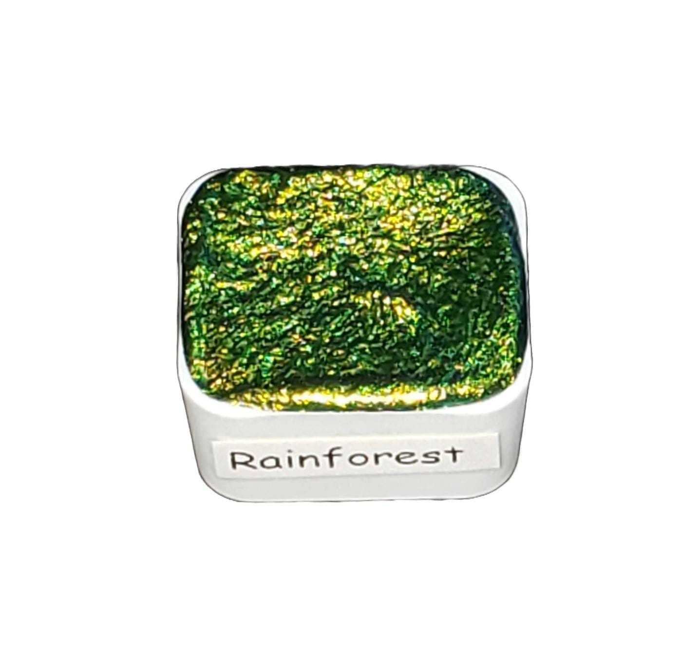 Rainforest *Tropical Series* Supershift Chameleon Handmade Watercolour Paint - Metallic Glitter Shimmer Calligraphy