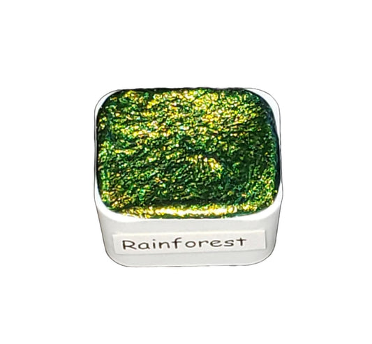 Rainforest *Tropical Series* Supershift Chameleon Handmade Watercolour Paint - Metallic Glitter Shimmer Calligraphy