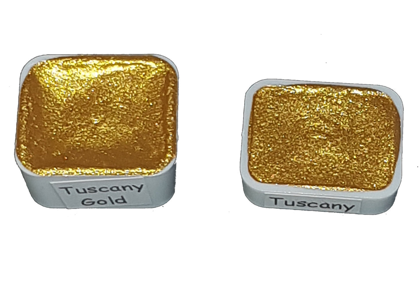 Tuscan Gold - Handmade Watercolour Paint - Metallic Glitter Shiny Pearlescent Shimmer