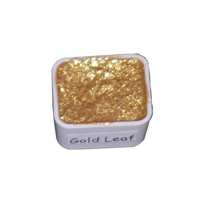 Gold Leaf *Golden Series* Handmade Gold Chrome Watercolour Paint - Metallic Glitter Shimmer