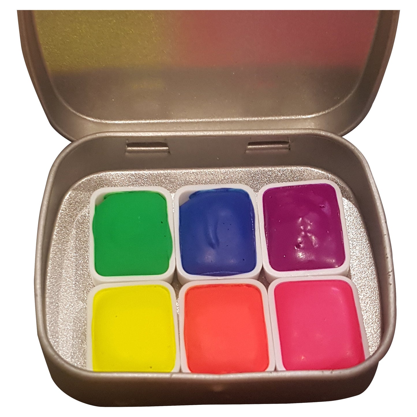 Neon Series * Quarter Pan* Handmade Watercolour Paint Palette Set - Artist Gift - Calligraphy Hand Lettering