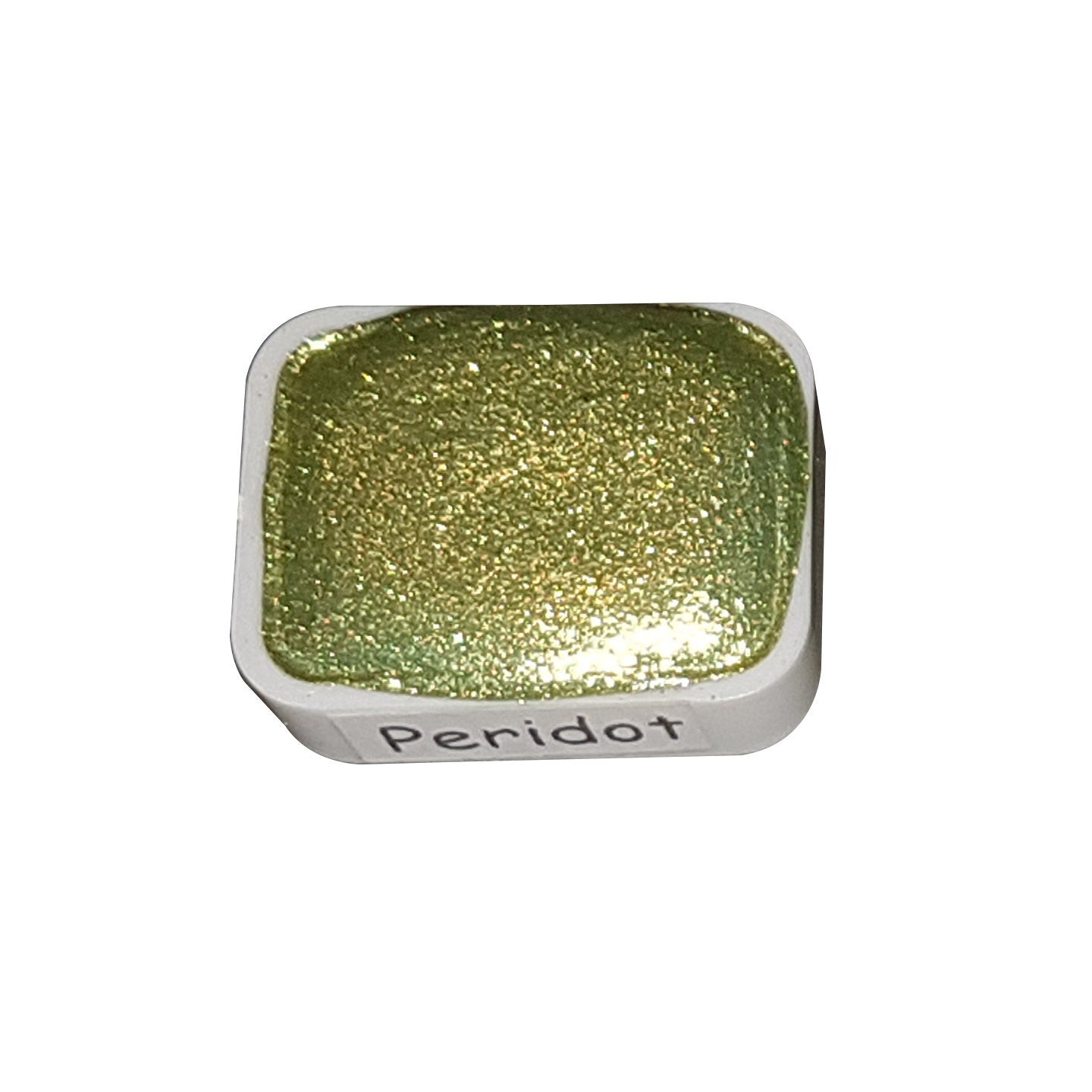 Peridot *Gemstone Series* Handmade Chrome Watercolour Paint - Metallic Glitter Holo Shimmer