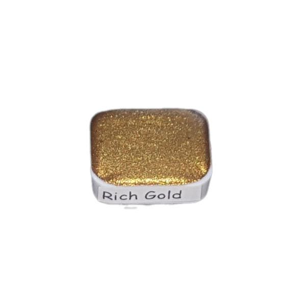 Rich Gold *Golden Series* Handmade Gold Chrome Watercolour Paint - Metallic Glitter Shimmer