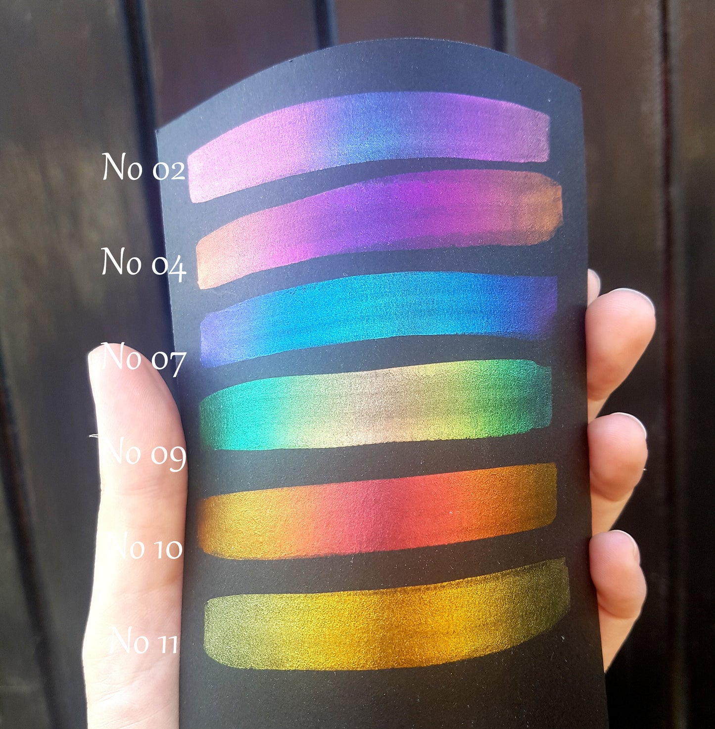 Vivid Series No 07 - Supershift Chameleon Handmade Watercolour Paint - Metallic Glitter Shimmer Calligraphy