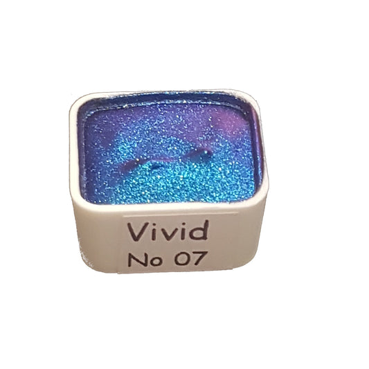 Vivid Series No 07 - Supershift Chameleon Handmade Watercolour Paint - Metallic Glitter Shimmer Calligraphy