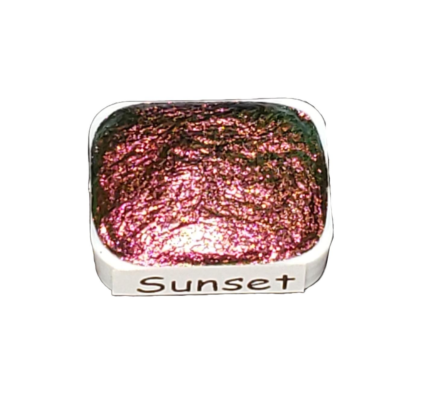 Sunset *Tropical Series* Supershift Chameleon Handmade Watercolour Paint - Metallic Glitter Shimmer Calligraphy