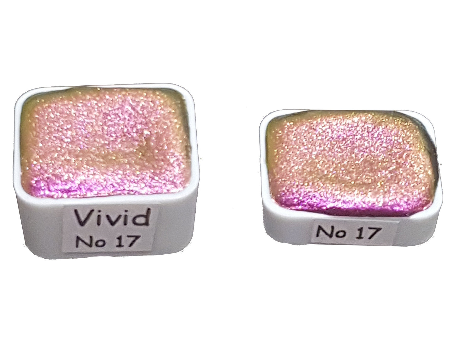 Vivid Series No 17 - Supershift Chameleon Handmade Watercolour Paint - Metallic Glitter Shimmer Calligraphy