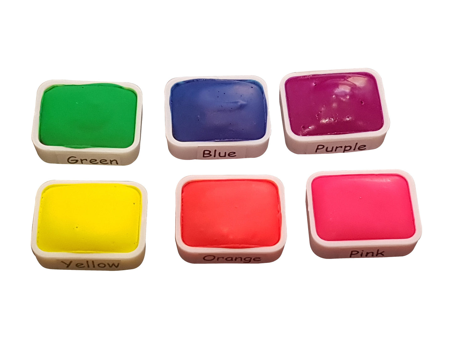 Neon Series * Quarter Pan* Handmade Watercolour Paint Palette Set - Artist Gift - Calligraphy Hand Lettering