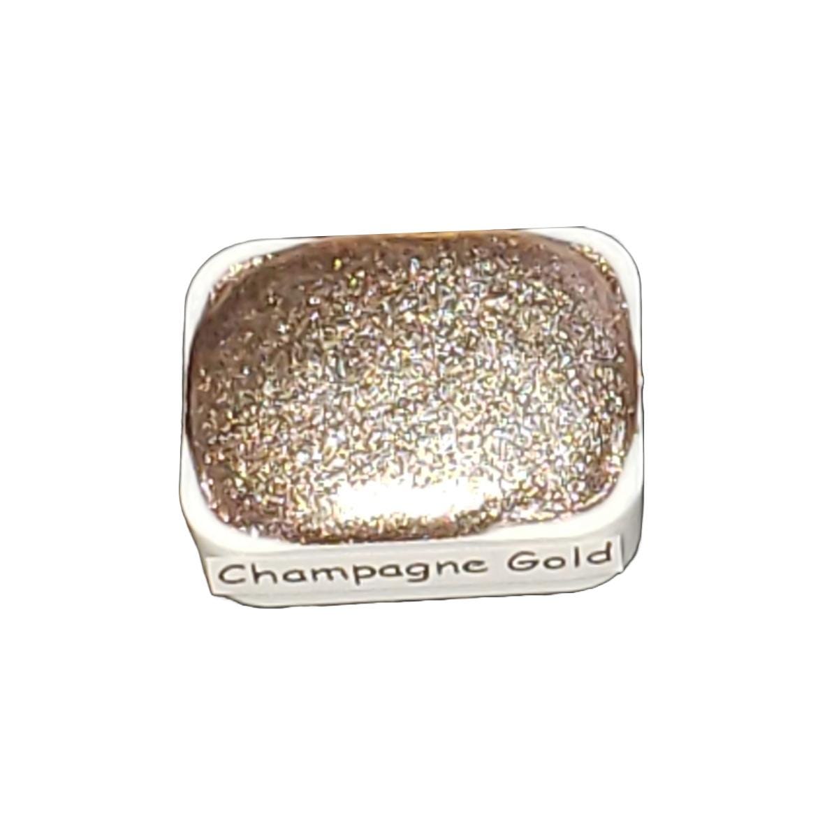 Champagne Gold *Pastel Series* Handmade Chrome Metallic Watercolour Paint