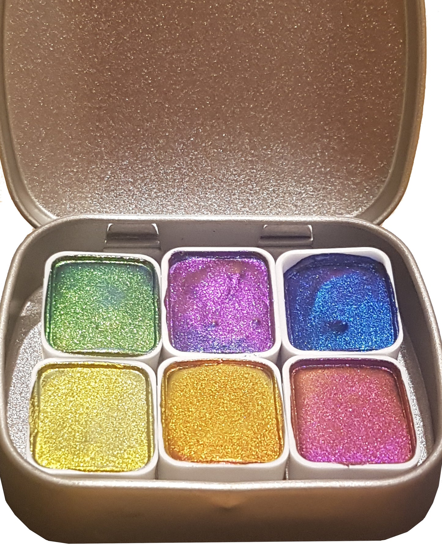 Vivid Series Vol 2 *Half Pan* Supershift Chameleon Watercolour Paint Artist Palette Set - Colour Shifting Paint - Handmade