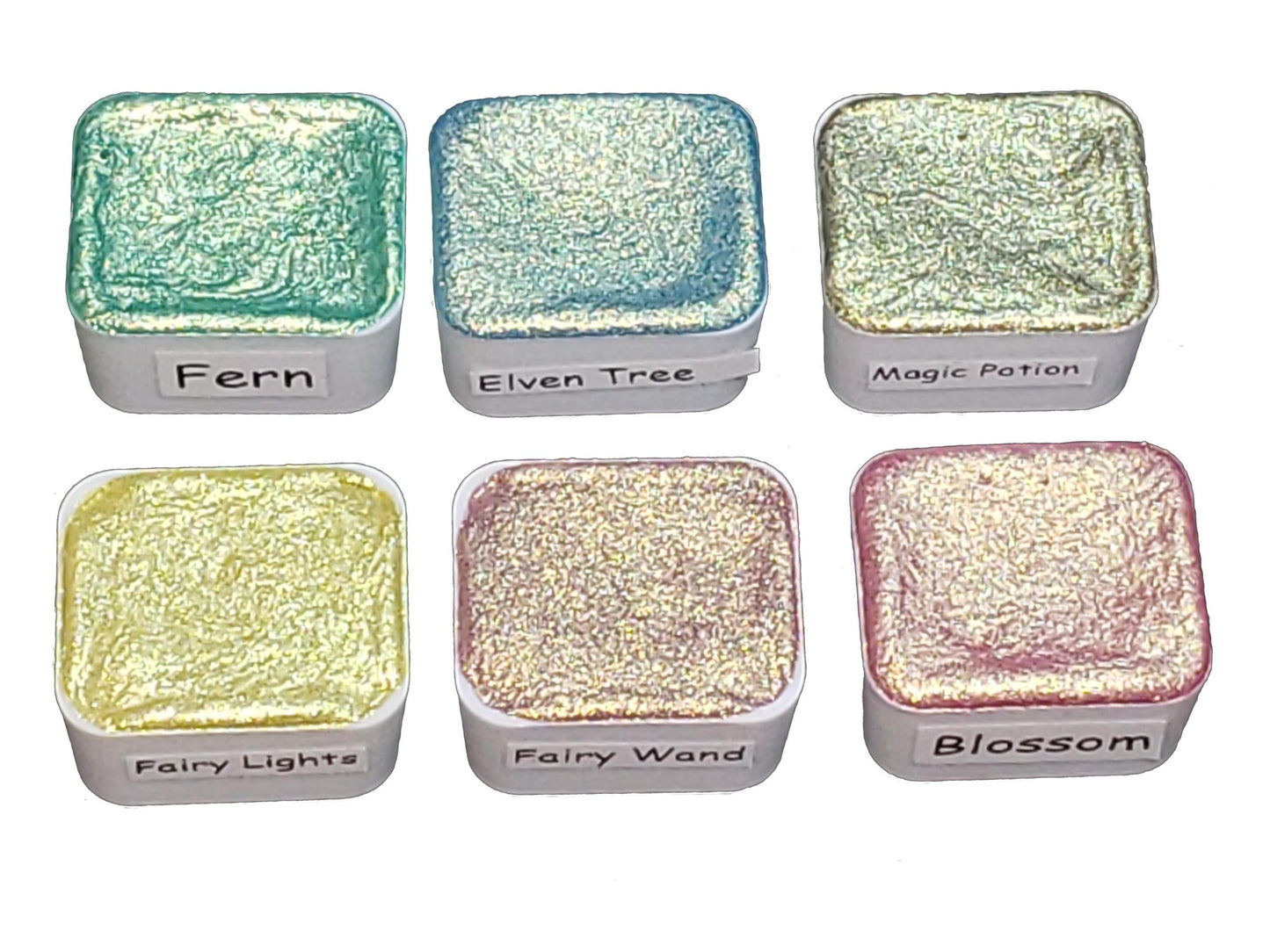 Fairy Series Vol 2 *Half Pan* Handmade Watercolour Palette - Gold Shift Chameleon Paint
