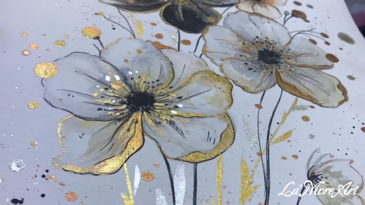 Golden Series * Half Pan* Gold Chrome Watercolour Paint - Artist Palette Set - Handmade Metallic Paint