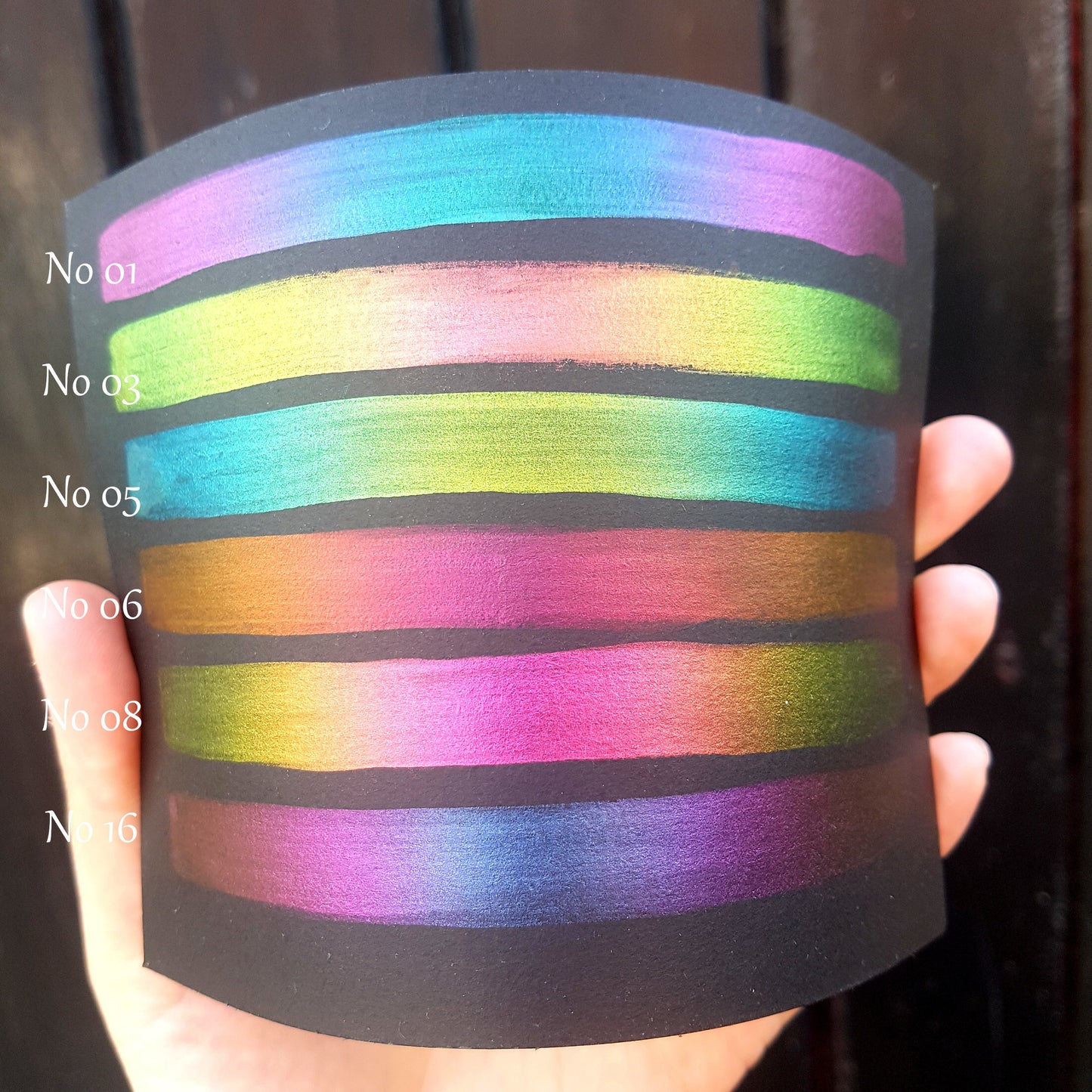 Vivid Series No 06 - Supershift Chameleon Handmade Watercolour Paint - Metallic Glitter Shimmer Calligraphy