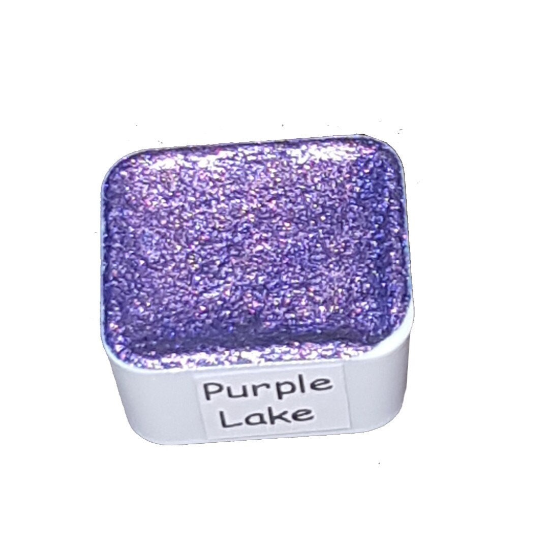 Ocean Series - Purple Lake - Chameleon Handmade Watercolour Paint - Metallic Glitter Color Shifting Holographic