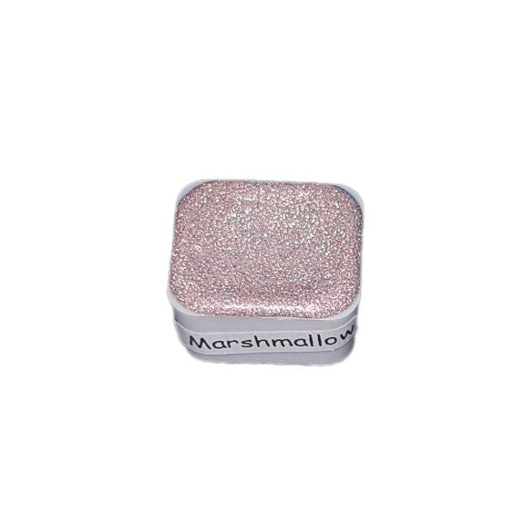 Marshmallow *Limited Edition* Chameleon + Holo Handmade Watercolour Paint - Half Pan - Chrome Metallic Color Shift Paint