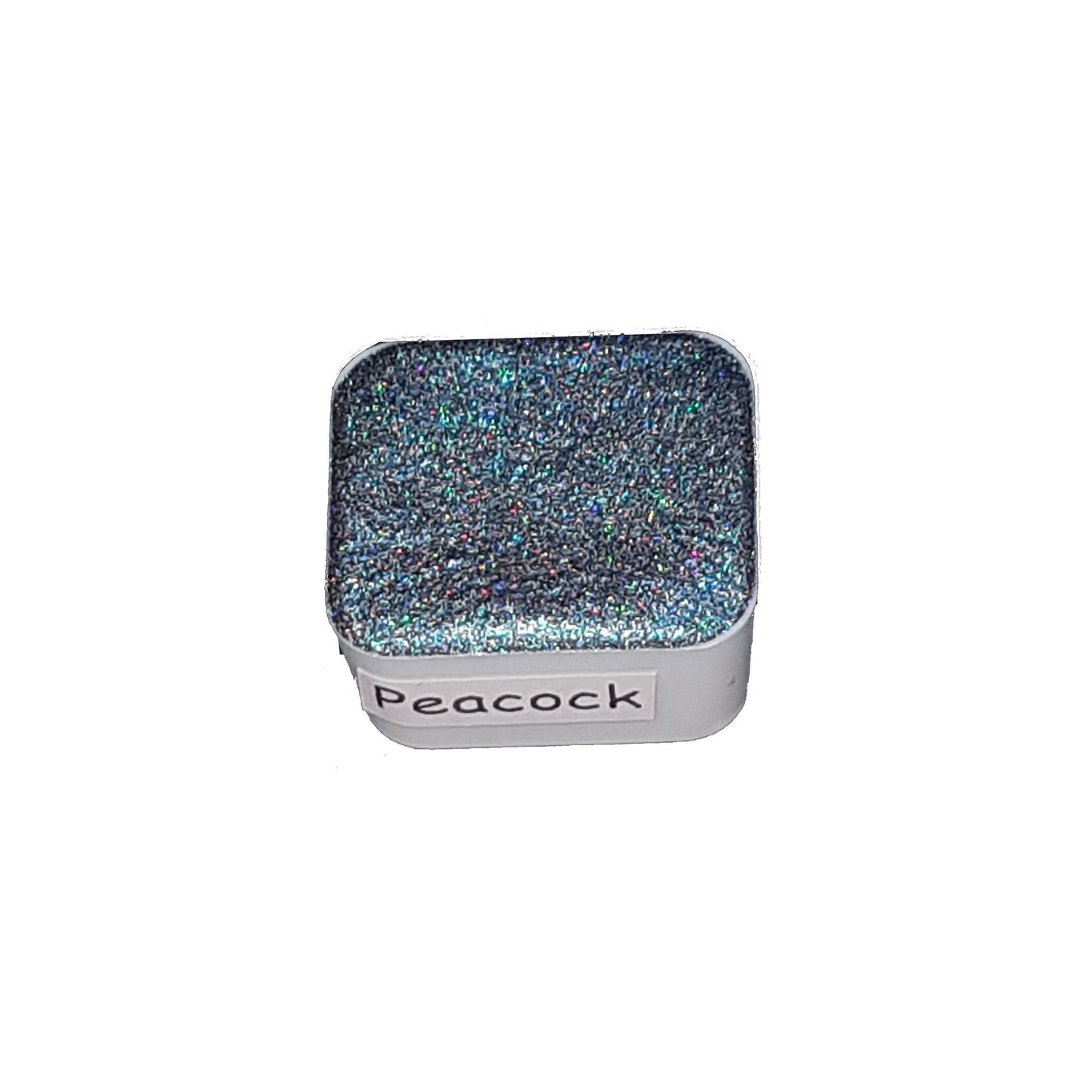 Peacock - Nature Series - Holo Chameleon Handmade Watercolour Paint Metallic Glitter Color Shift
