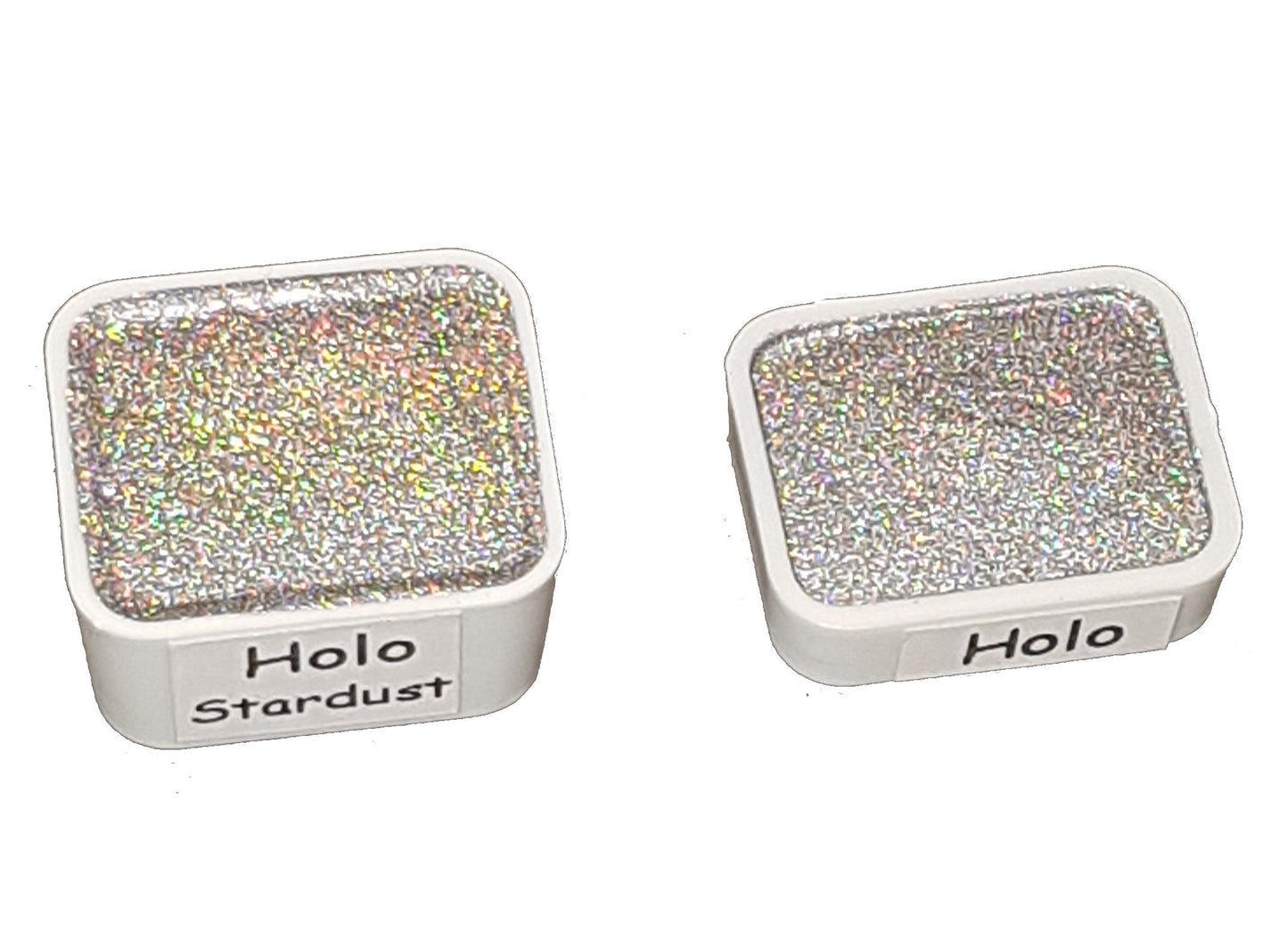 Stardust - Handmade Holographic Watercolour Paint - Half Pan - Metallic Glitter Shiny Pearlescent Holo Chrome Shimmer