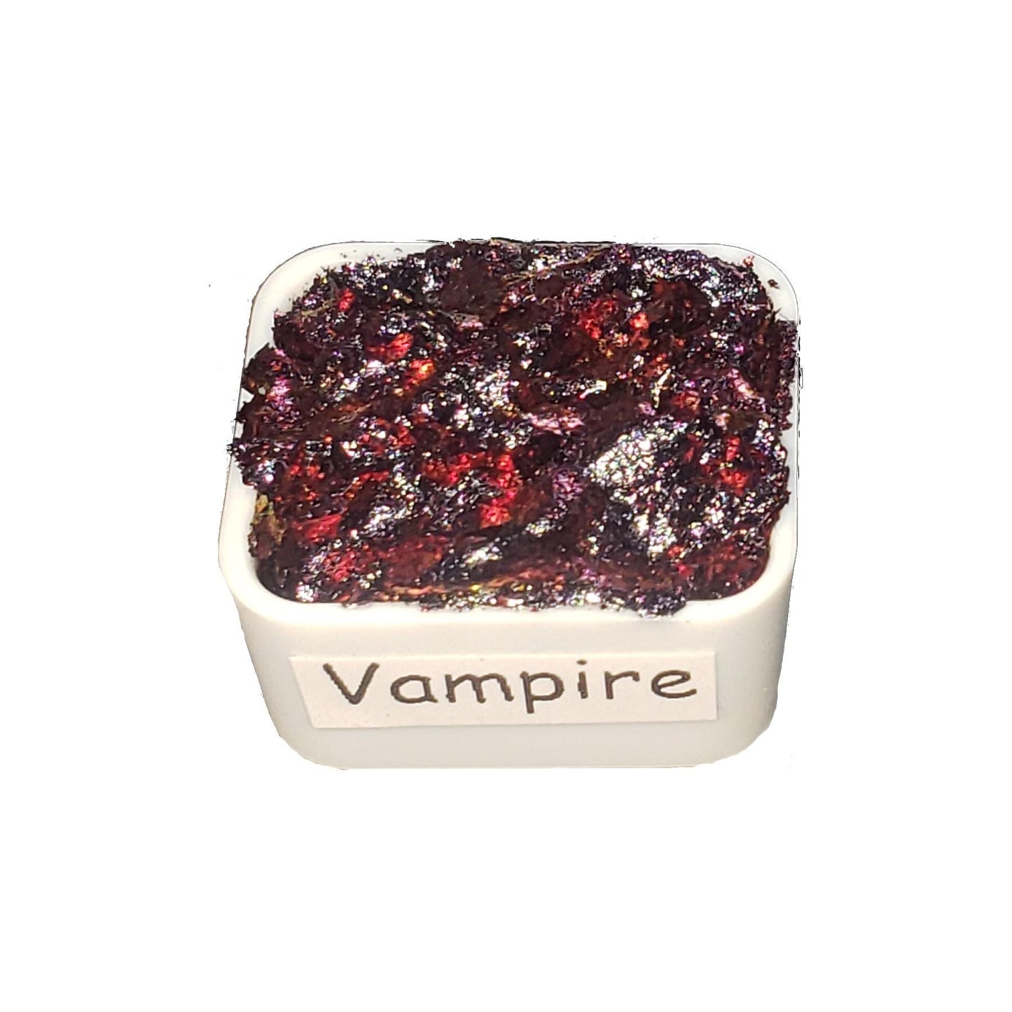 Vampire *Flaky* Chameleon Handmade Watercolour Paint - Half Pan - Metallic Color Shift Paint