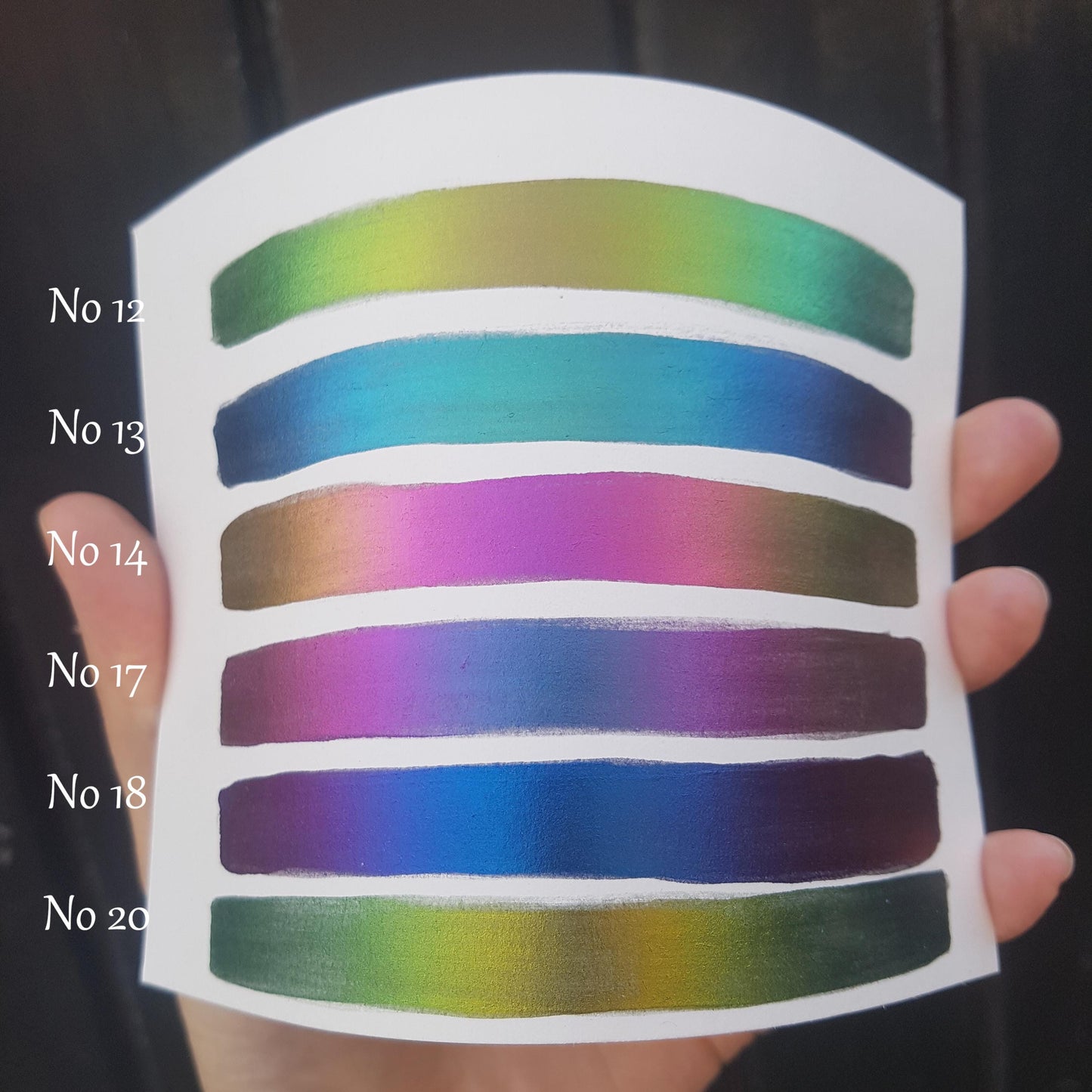 Mega Paint Set - 20 Colours - Vivid Series Supershift Chameleon Watercolour Paint Artist Palette - Colour Shifting Paint - Handmade