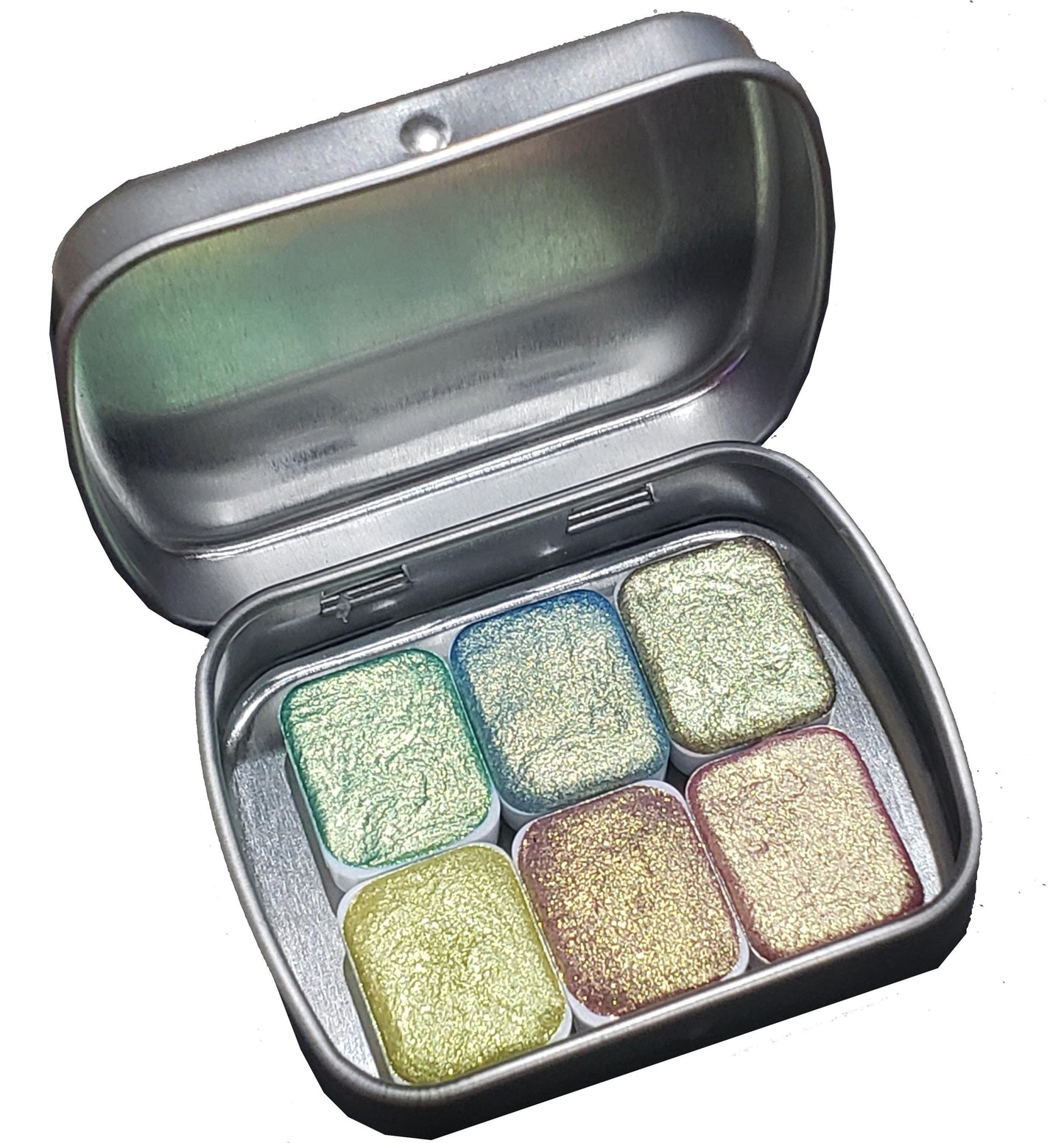 Fairy Series Vol 2 *Quarter Pan* Handmade Watercolour Palette - Gold Shift Chameleon Paint