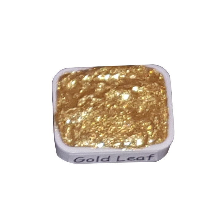 Gold Leaf *Golden Series* Handmade Gold Chrome Watercolour Paint - Metallic Glitter Shimmer