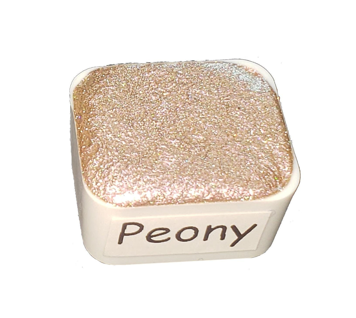 Peony *Limited Edition* Chameleon + Holo Handmade Watercolour Paint - Half Pan - Metallic Paint