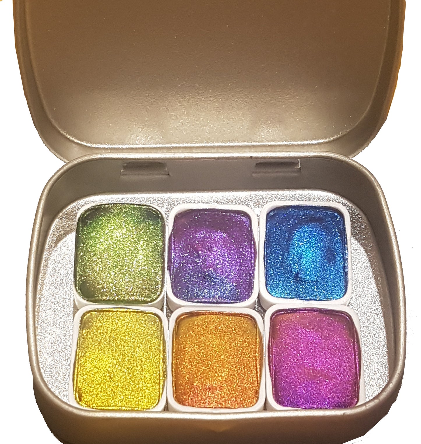 Vivid Series Vol 2 *Quarter Pan* Supershift Chameleon Watercolour Paint - Artist Palette Set - Colour Shifting Paint - Handmade