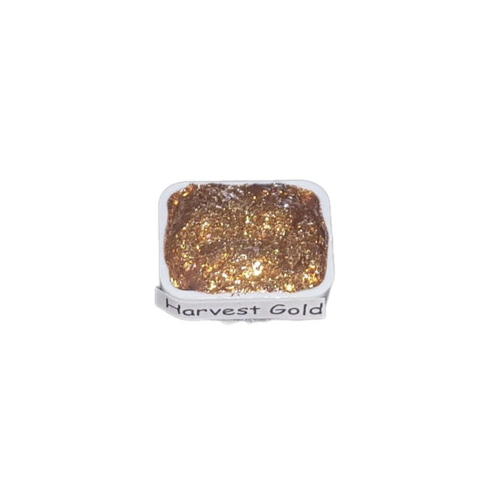 Harvest Gold *Golden Series* Handmade Gold Chrome Watercolour Paint - Metallic Glitter Shimmer