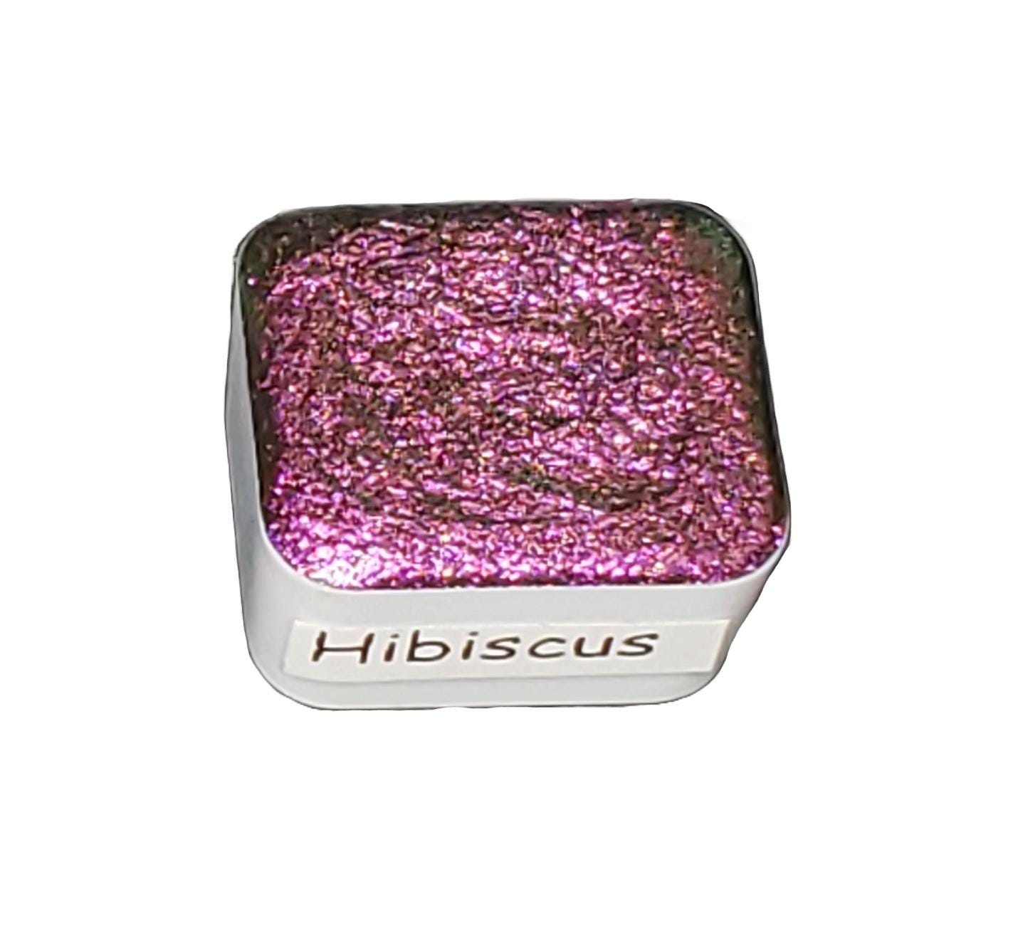 Hibiscus *Tropical Series* Supershift Chameleon Handmade Watercolour Paint - Metallic Glitter Shimmer Calligraphy