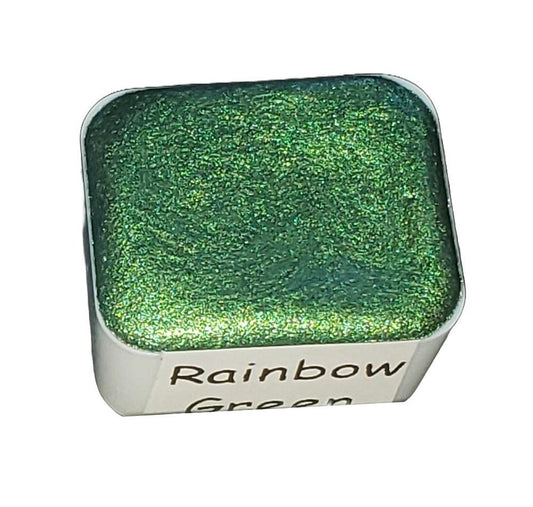 Green *Rainbow Series* Handmade Metallic Watercolour Paint