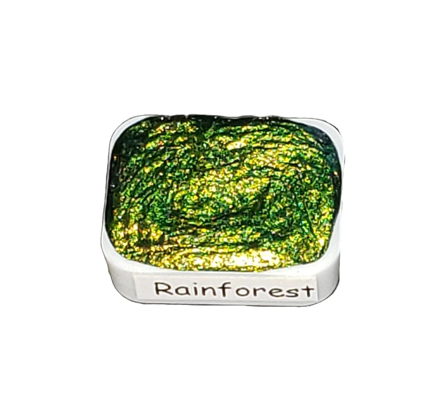 Rainforest *Tropical Series* Supershift Chameleon Handmade Watercolour Paint - Metallic Glitter Shimmer Calligraphy