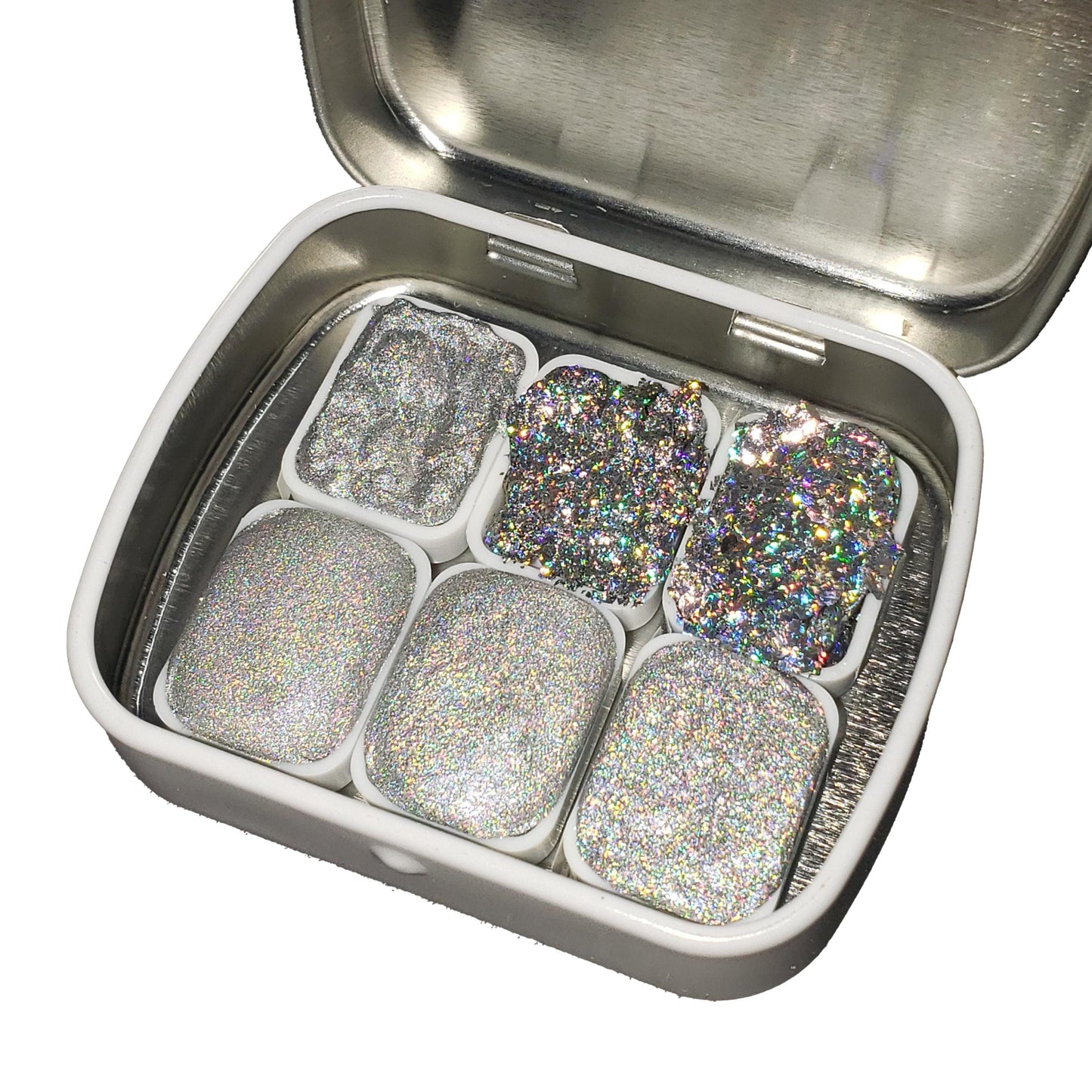 Holographic Series * Quarter Pan* Handmade Holo Watercolour Paint - Artist Palette Set