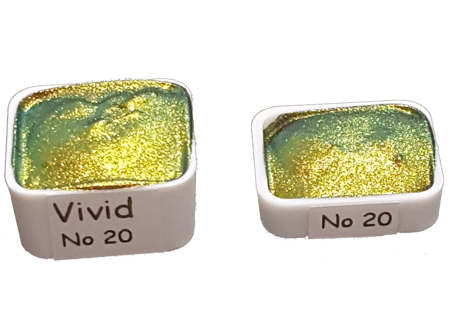 Vivid Series No 20 - Supershift Chameleon Handmade Watercolour Paint - Metallic Glitter Shimmer Calligraphy