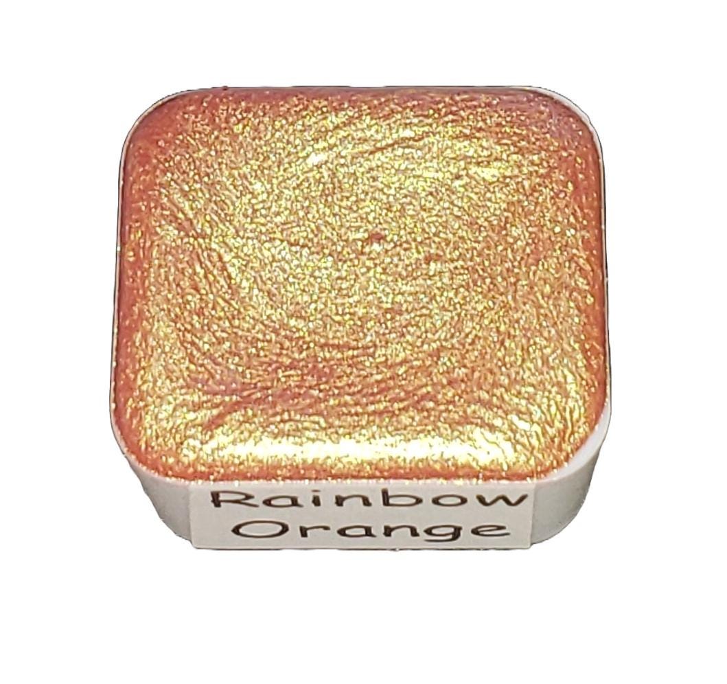Orange *Rainbow Series* Handmade Metallic Watercolour Paint