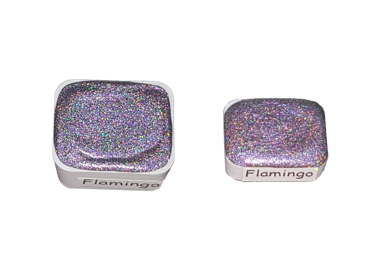 Flamingo - Nature Series - Holo Chameleon Handmade Watercolour Paint Metallic Glitter Color Shift