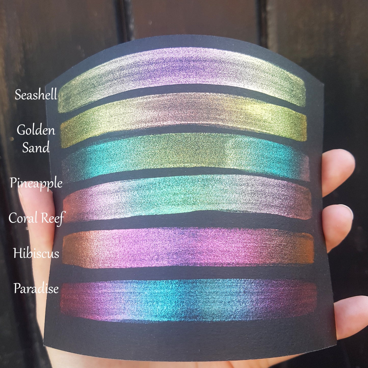Golden Sand - Chameleon Handmade Watercolour Paint - Metallic Glitter Color Shifting Holographic