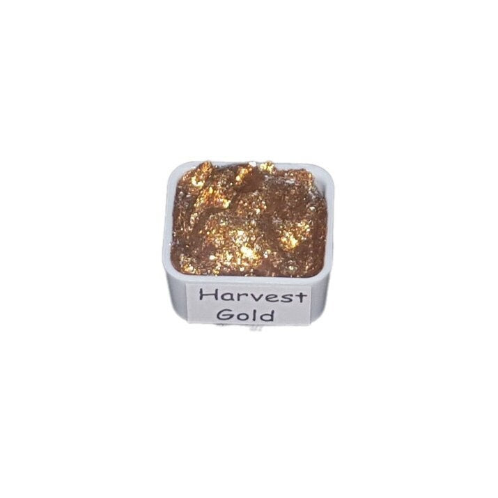 Harvest Gold *Golden Series* Handmade Gold Chrome Watercolour Paint - Metallic Glitter Shimmer