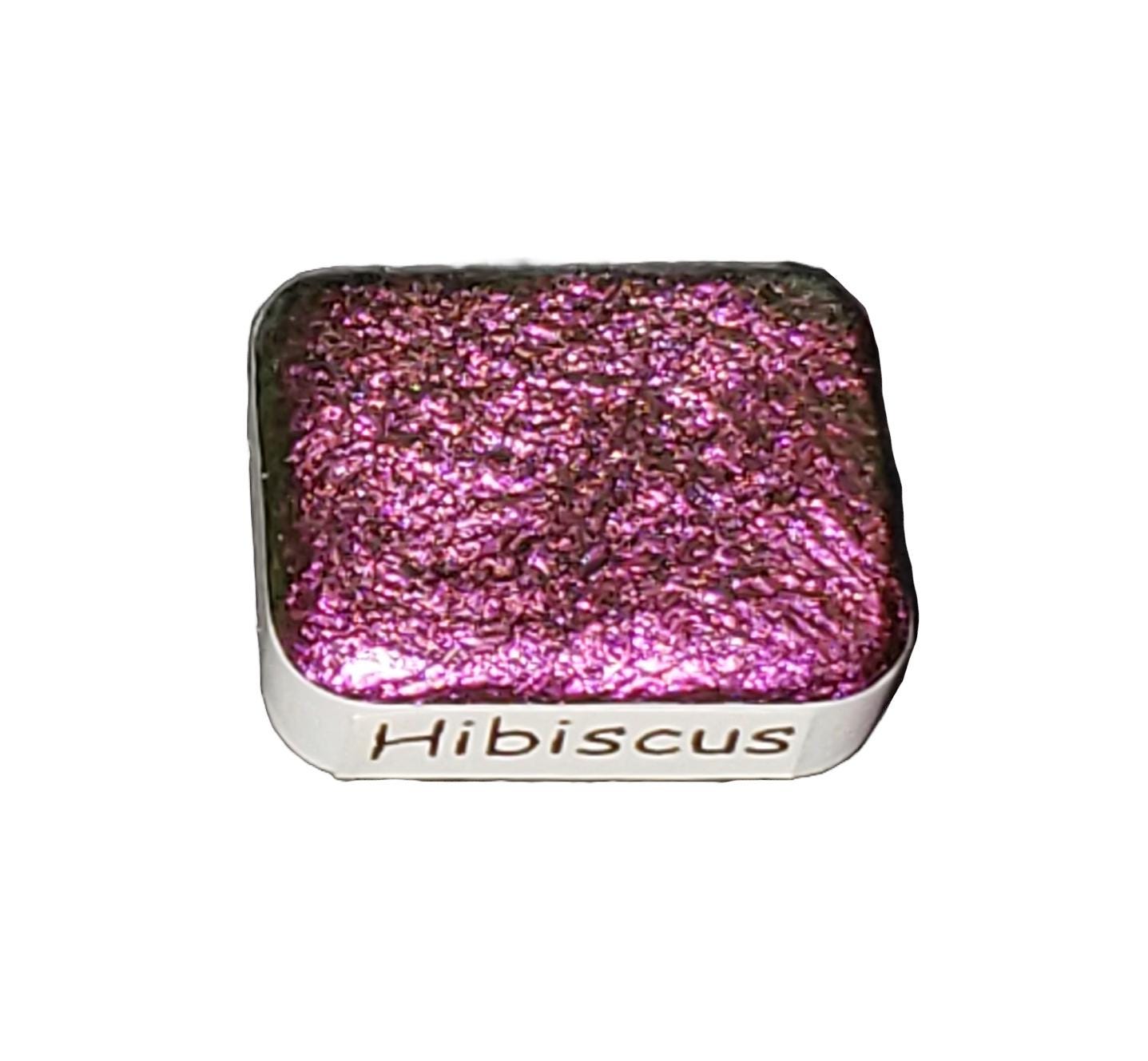 Hibiscus *Tropical Series* Supershift Chameleon Handmade Watercolour Paint - Metallic Glitter Shimmer Calligraphy
