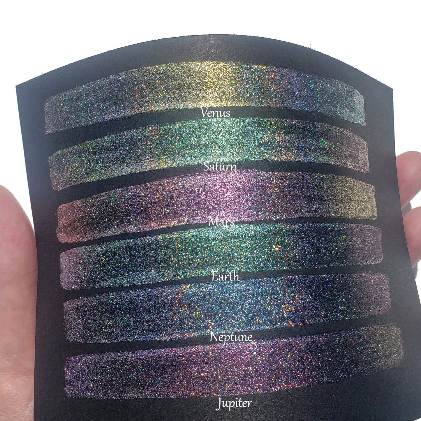 Planet Series *Half Pan* Holo Chameleon Watercolour Paint Artist Palette Set - Colour Shifting Paint - Handmade