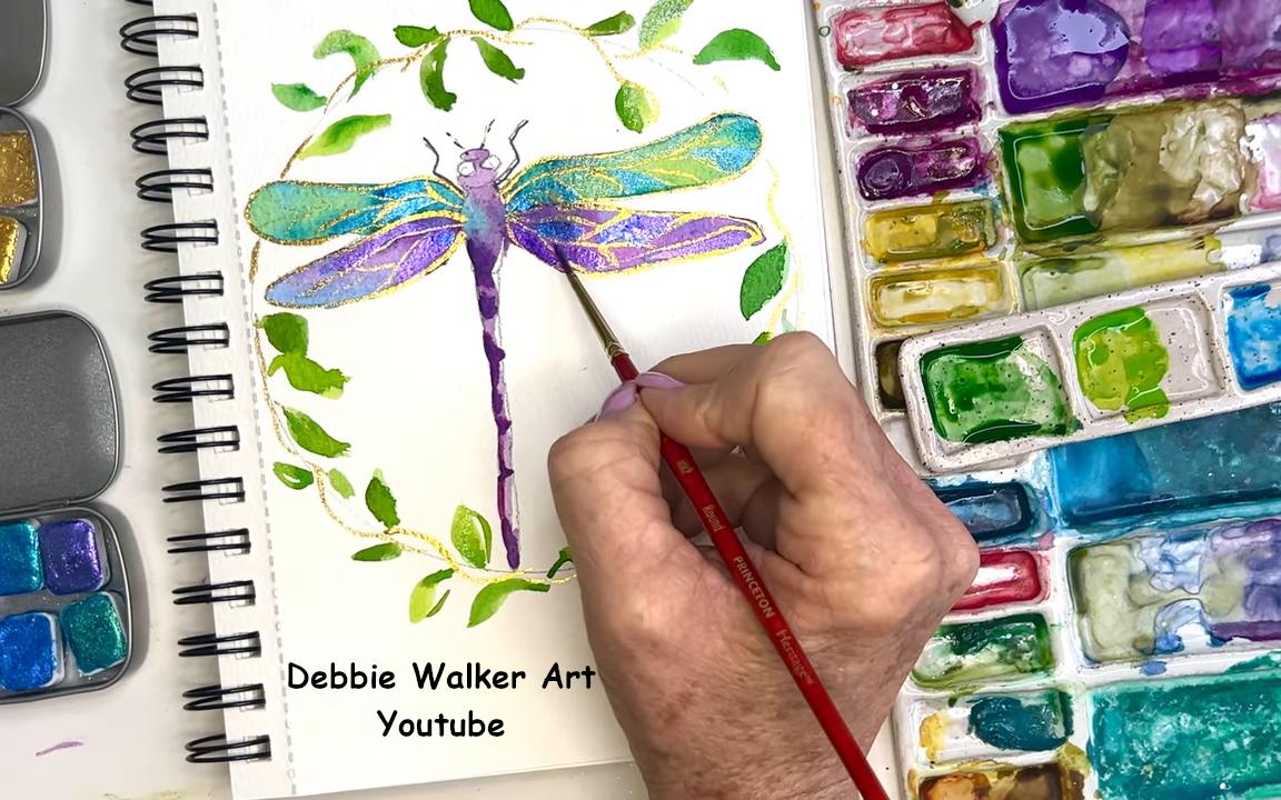 Ocean Series - Purple Lake - Chameleon Handmade Watercolour Paint - Metallic Glitter Color Shifting Holographic