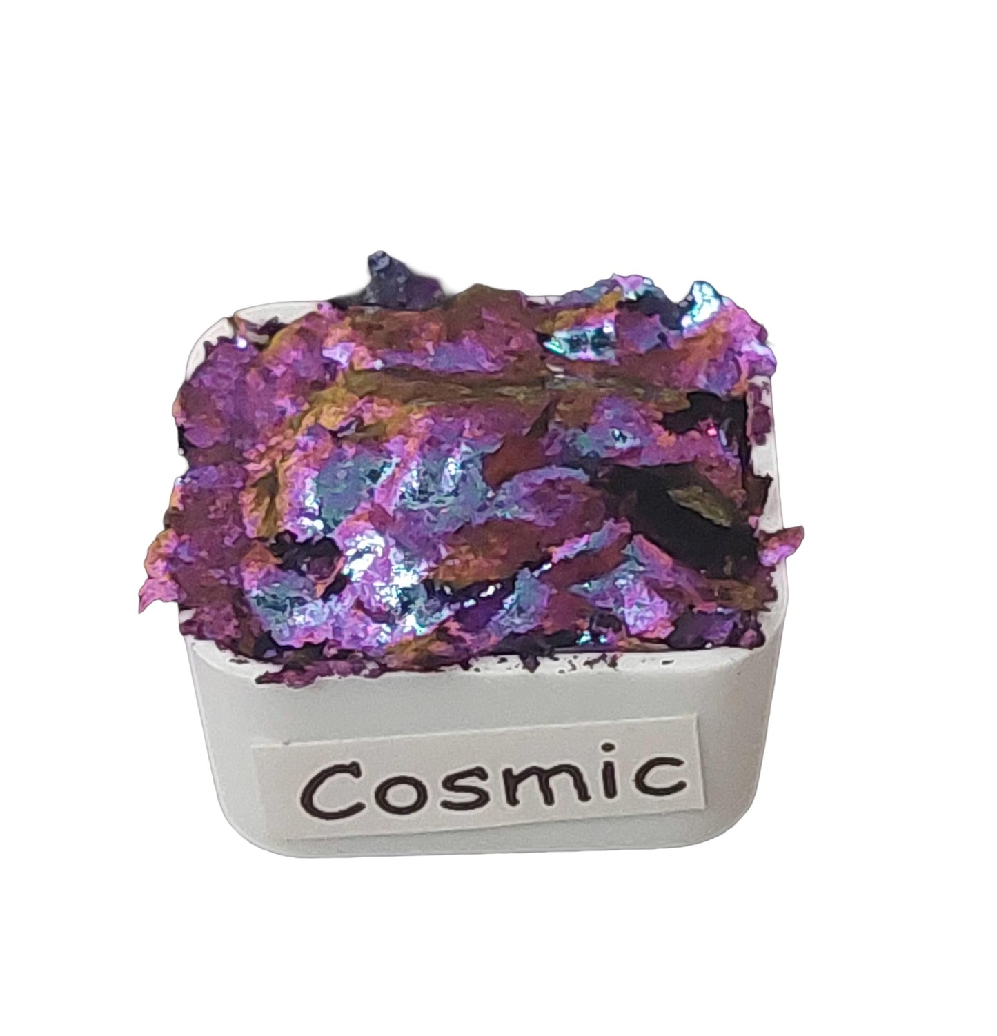 Cosmic *Flaky* Chameleon Handmade Watercolour Paint - Half Pan - Metallic Color Shift Paint
