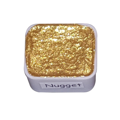 Nugget *Golden Series* Handmade Gold Chrome Watercolour Paint - Metallic Glitter Shimmer
