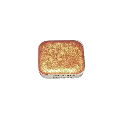 Orange *Rainbow Series* Handmade Metallic Watercolour Paint