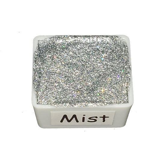 Mist *Limited Edition* Mica + Holo Handmade Watercolour Paint - Half Pan - Metallic Paint