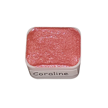 Mermaid Series - Coraline - Chameleon Handmade Watercolour Paint Metallic Glitter Color Shift