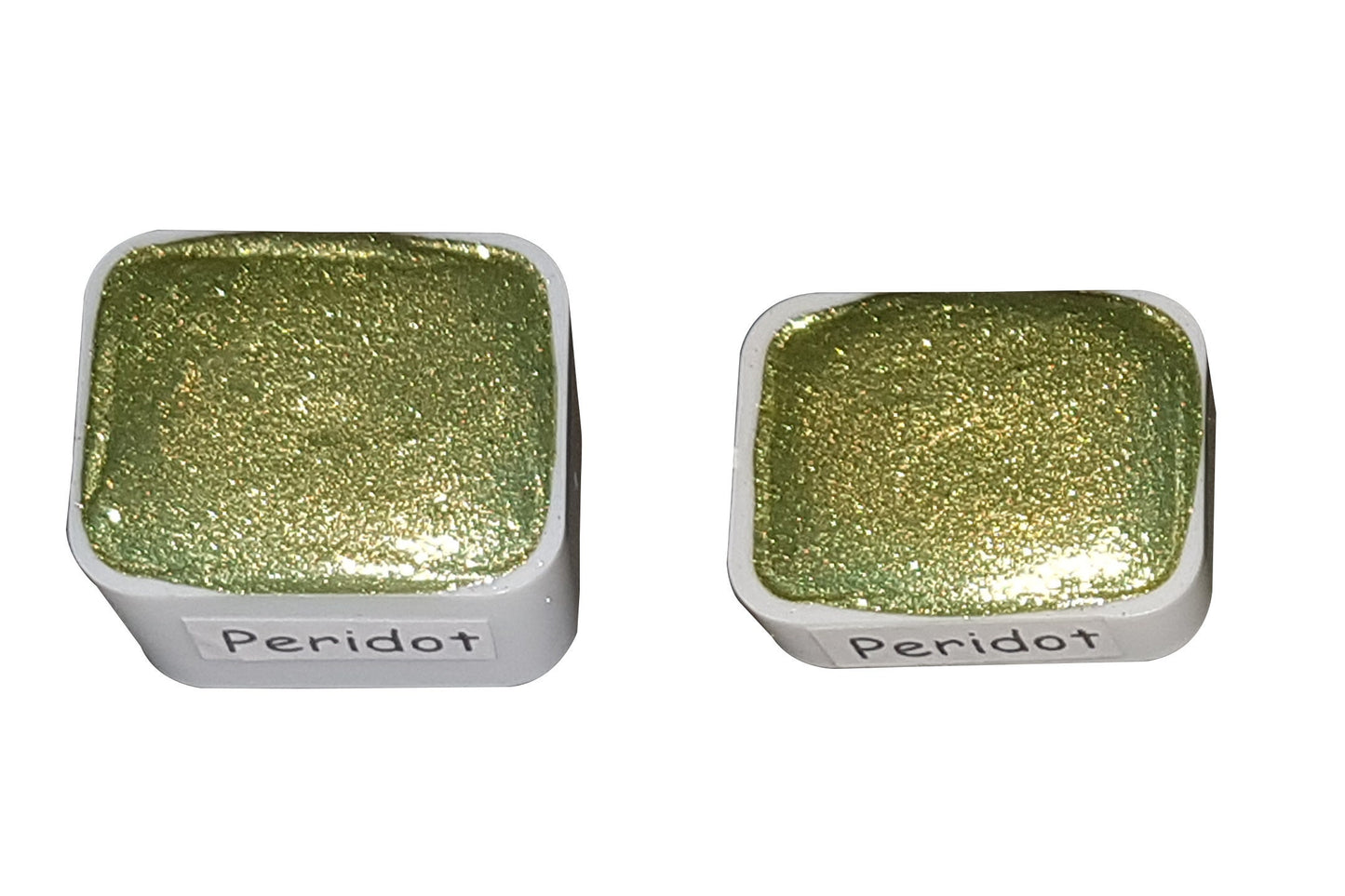 Peridot *Gemstone Series* Handmade Chrome Watercolour Paint - Metallic Glitter Holo Shimmer