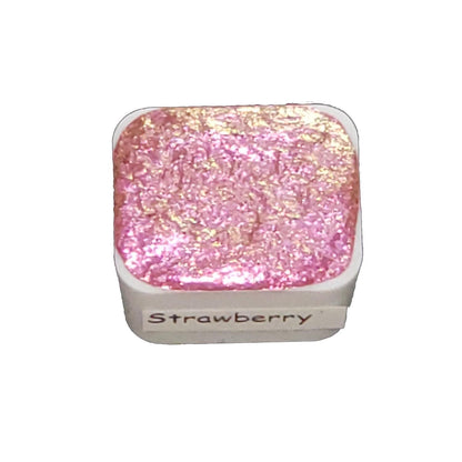 Fruity Series - Strawberry - Chameleon Handmade Watercolour Paint - Metallic Glitter Shimmer