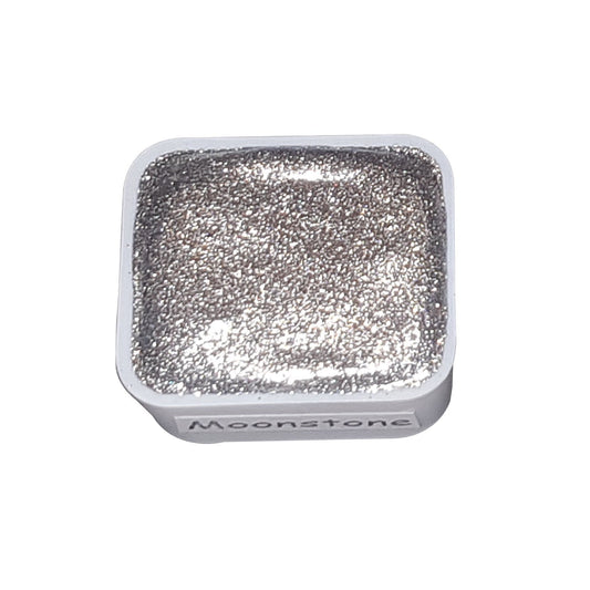 Moonstone *Gemstone Series* Handmade Chrome Watercolour Paint - Metallic Glitter Holo Shimmer